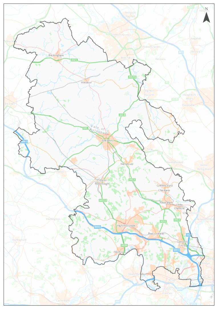 Buckinghamshire Council Draft Housing And Economic Land Availability   Map Of Buckinghamshire Thumb 